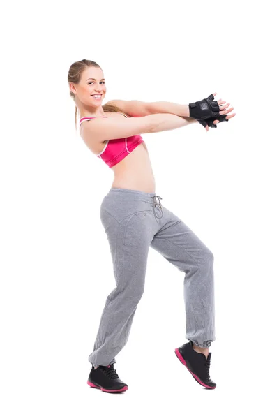 Mulher treinando em sportswear . — Fotografia de Stock