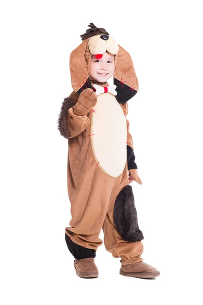 Little boy in dog costume — Stock Photo, Image