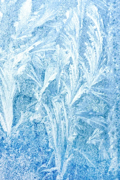 Background Frosty pattern on glass — Stock Photo, Image