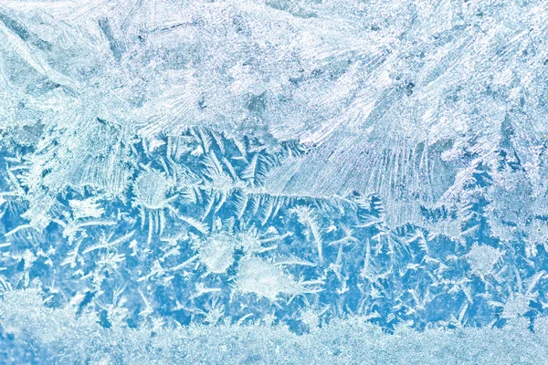 Background Frosty pattern on glass — Stock Photo, Image