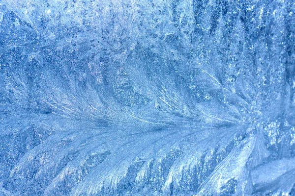 Background Frosty pattern on glass — Stock Photo, Image