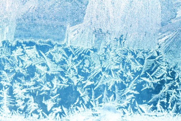 Background Frosty pattern on glass — Stock Photo, Image