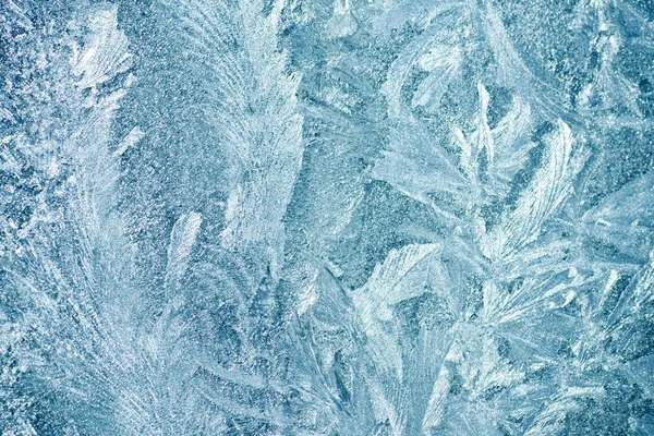 Background Frosty pattern on glass — Stock Photo, Image