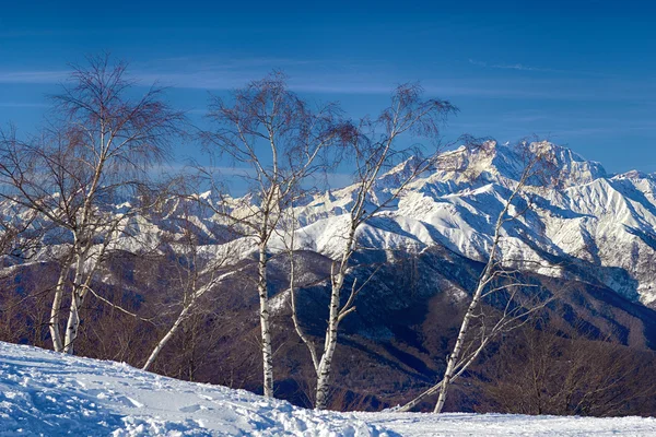 Geleira monte rosa de mottarone dia ensolarado brilhante — Fotografia de Stock