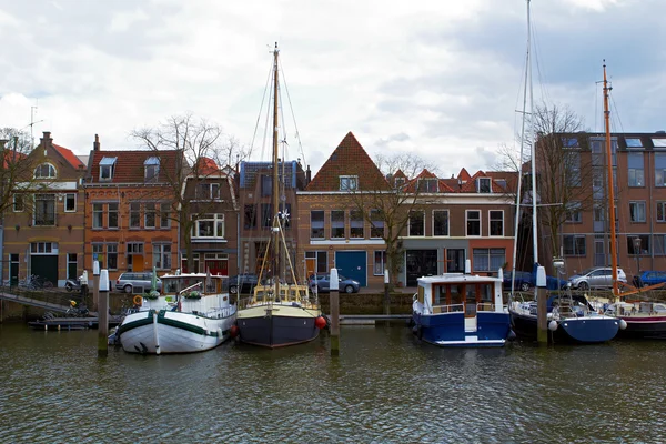 Ships in the port of Dodrecht Netherlands — Stock Photo, Image