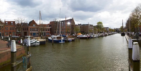 Ships in the port of Dodrecht Netherlands — Stock Photo, Image