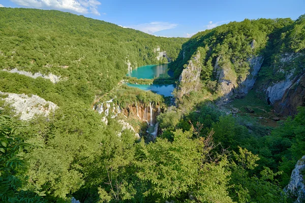 Fantastic view in the Plitvice Lakes National Park . Croatia bright sunny day — Stock Photo, Image