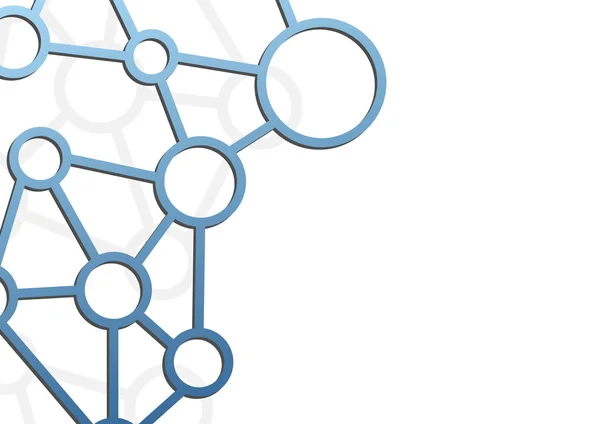 Atoom structuur moderne achtergrond sjabloon — Stockvector