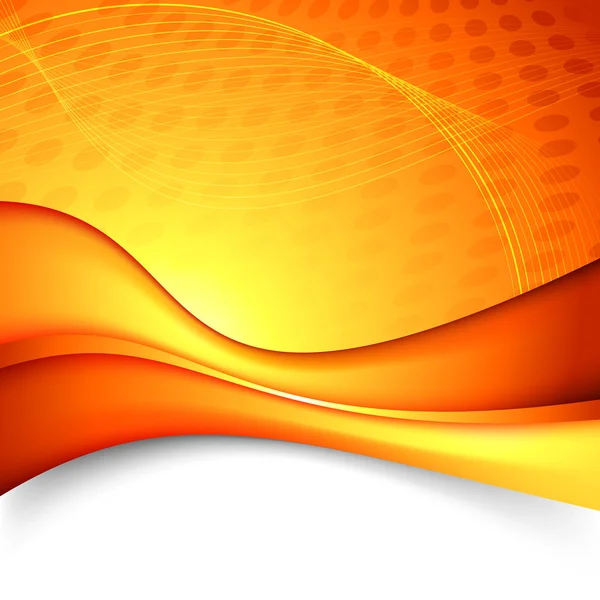 Hintergrund Orange Wave Technologie — Stockvektor