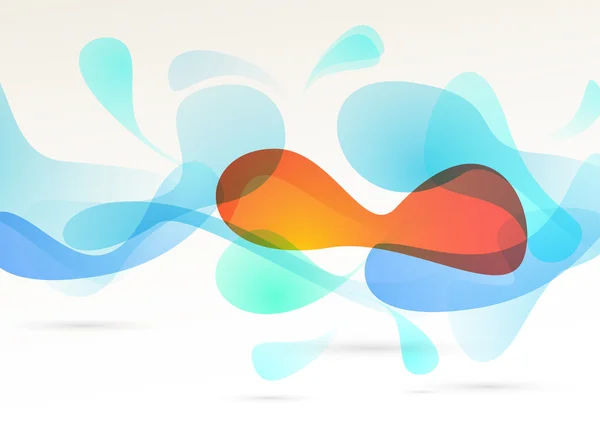 Éléments colorés fond de flux — Image vectorielle
