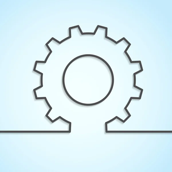 Mechanical cog wheel — Stock Vector
