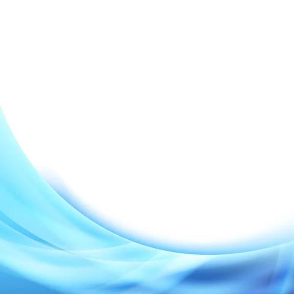 Helle blaue Welle glühender Hintergrund — Stockvektor