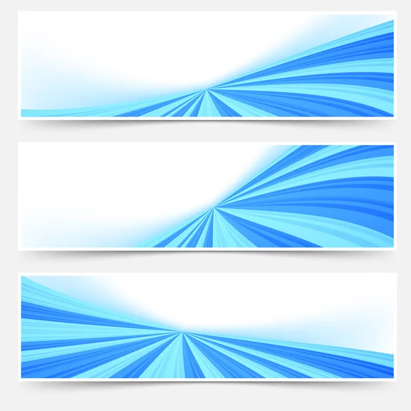 Conjunto web de flujo azul — Vector de stock