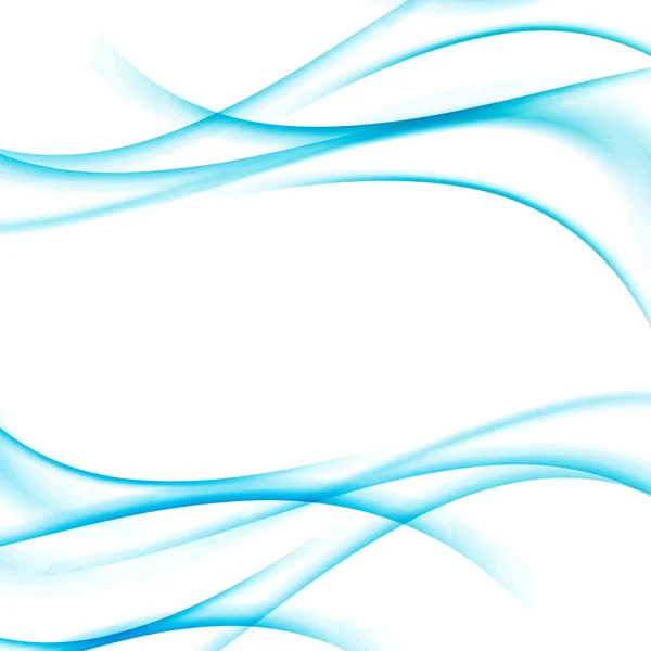 Ondas azules fondo abstracto — Vector de stock