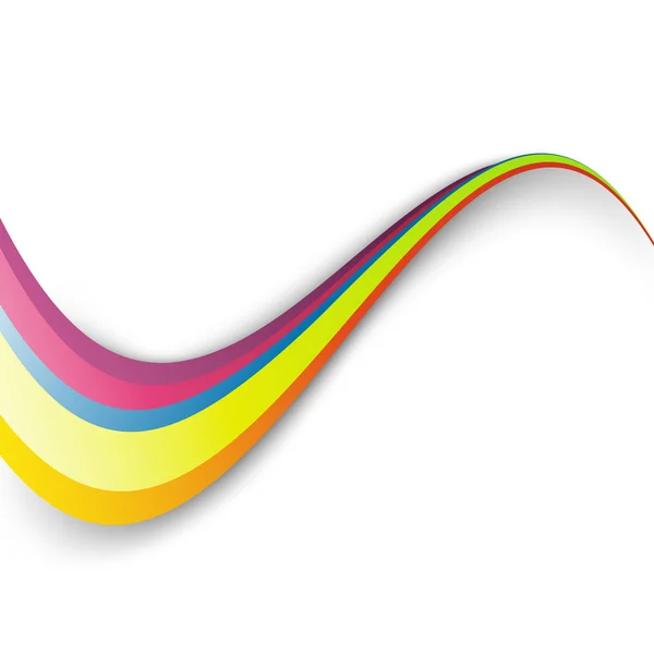 Arcobaleno ondulato sfondo colorato — Vettoriale Stock