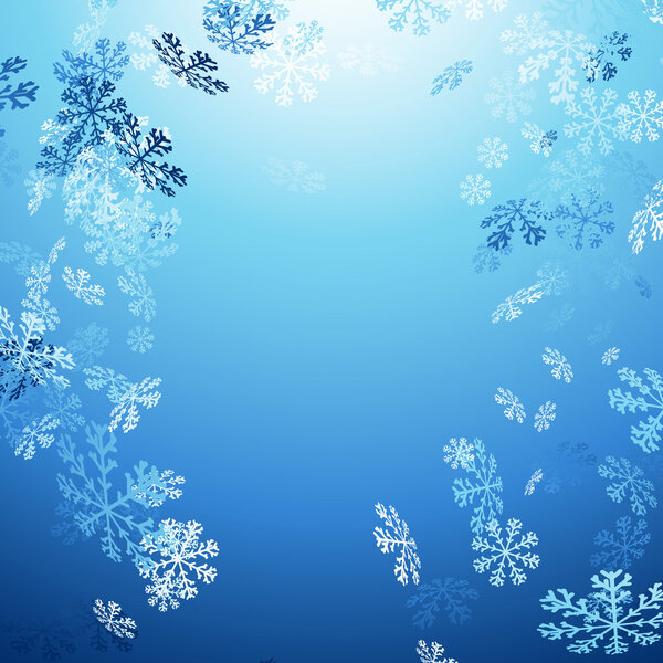 Falling snow background