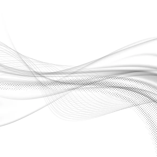 波状の灰色の背景 — ストックベクタ