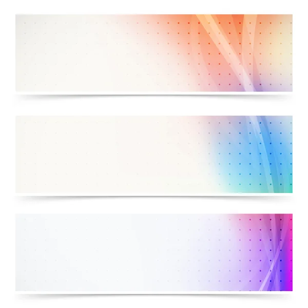 Web header wave line collection — Stock vektor