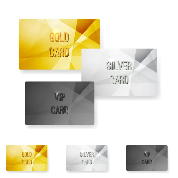 Club lid metalen moderne kaarten — Stockvector
