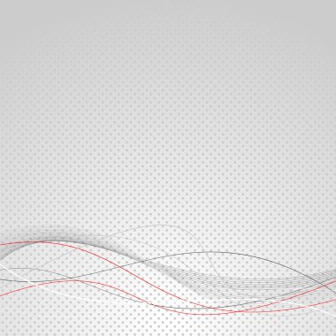 Abstract gray background with wavy lines