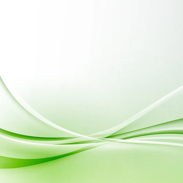 Abstraktní zelené zvlněné pozadí — Stockový vektor