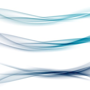 Three abstract waves clipart