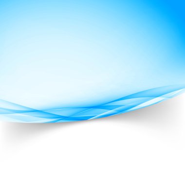Blue abstract satin wave layout