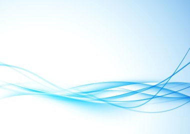 futuristic blue wave folder template