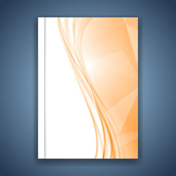 Diseño brillante carpeta de cristal naranja — Archivo Imágenes Vectoriales