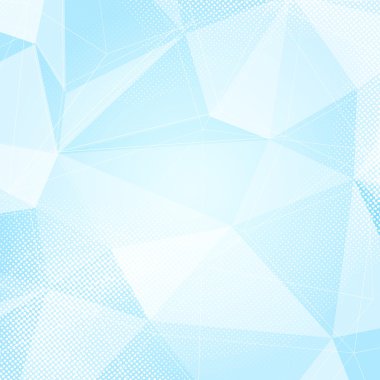 Mavi soyut kristal noktalı düzeni