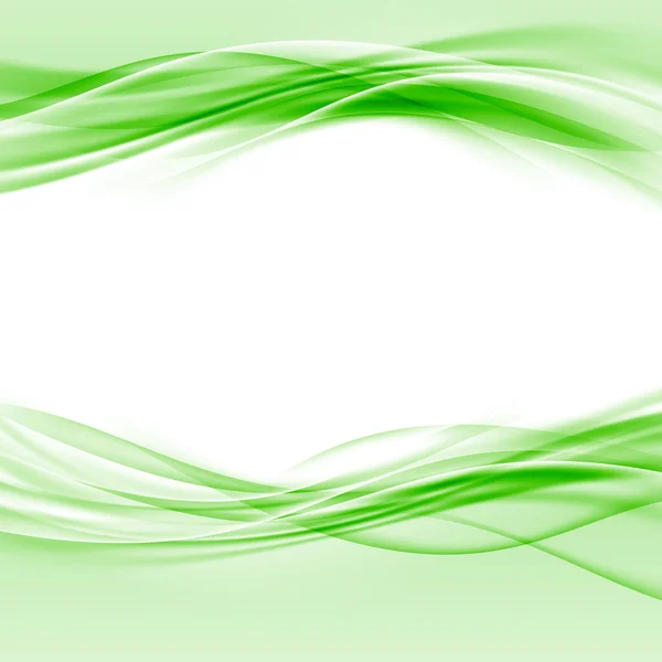 绿色光滑旋风边框布局 — 图库矢量图片