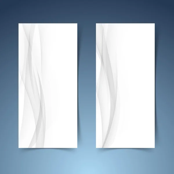 Bannière d'onde swoosh abstraite lisse — Image vectorielle