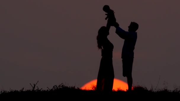 快乐的家庭 — 图库视频影像