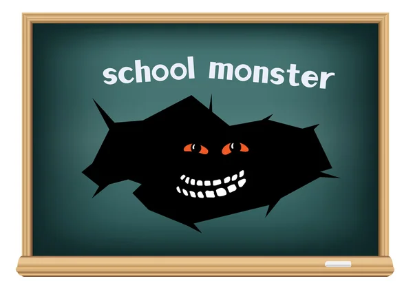 Board school monster — Stock Vector