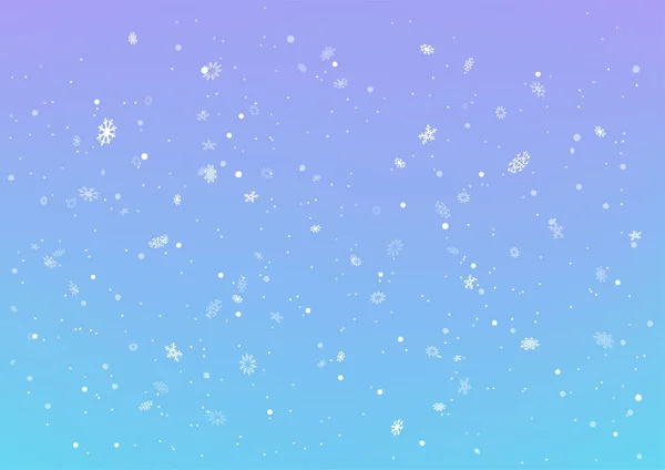 Natale caduta neve blu sfondo — Vettoriale Stock