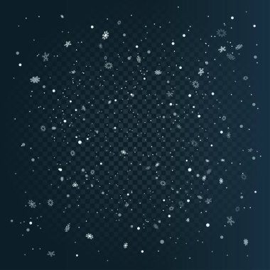 Noel karları koyu mavi şablon arka plan. Kış tatili arka planı