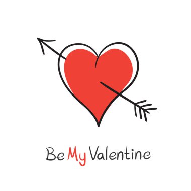 Sevgilim ol, kalbime saplanmış ok