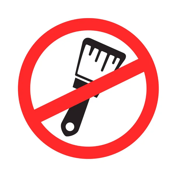 No painting repair sign symbol — Stock Vector