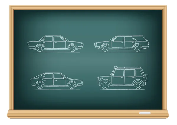 Types de voitures de conseil — Image vectorielle