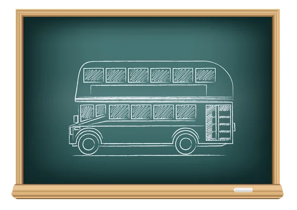 Bus anglais de bord — Image vectorielle