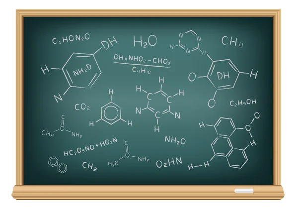 Raad van bestuur chemische formule — Stockvector