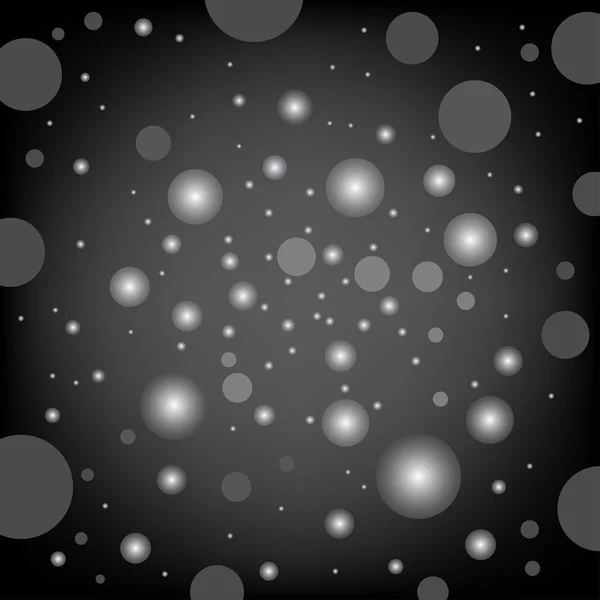 Circulaire effecten zwarte achtergrond — Stockvector