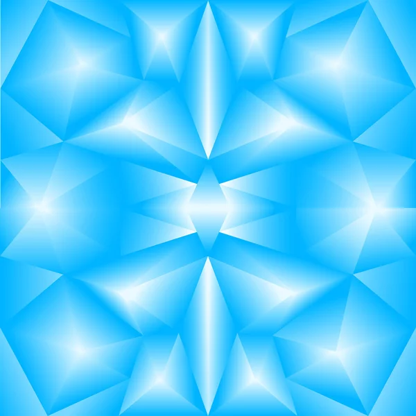 Abstrakt trekantiga tonad blå bakgrund — Stock vektor