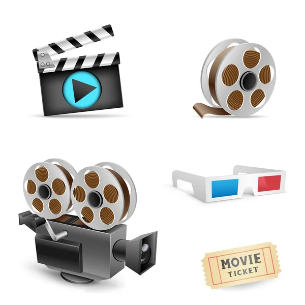 Cinema set — Stock Vector