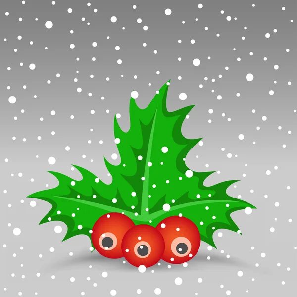 Christmas berry — Stock Vector