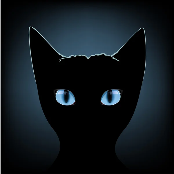 Chat Noir Yeux Bleus Images Vectorielles Chat Noir Yeux Bleus Vecteurs Libres De Droits Depositphotos