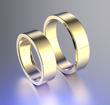 Evlilik yüzükleri.