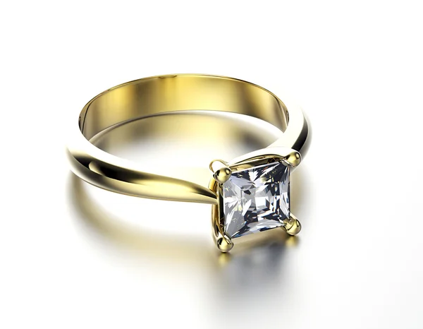 Bague de fiançailles diamant — Photo