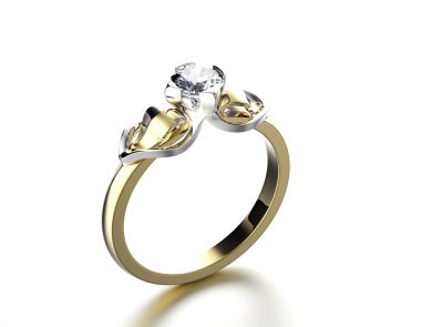 Golden Engagement Ring