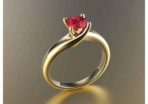 Anillo de compromiso — Foto de Stock